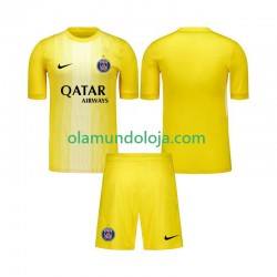 Camisola Paris Saint-Germain Guarda-redes Criança Equipamento Terceiro 2025-2026 Manga Curta